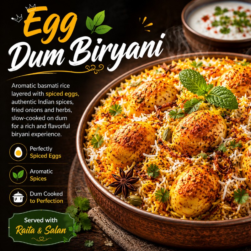 Egg Dum Biryani