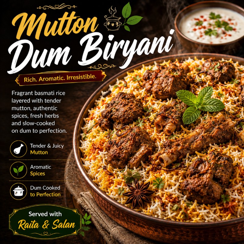 Mutton Dum Biryani