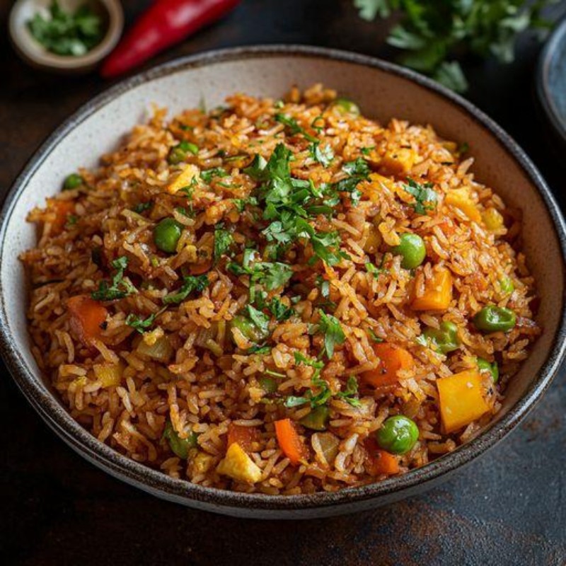 Veg Triple Schezwan Rice