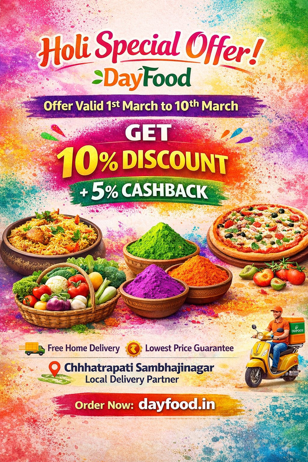 10% Discount And Get 5% Cashback